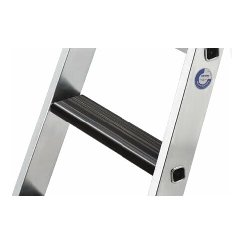 MUNK Aluminium-Stufenstehleiter einseitig begehbar mit relax Step