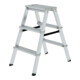 MUNK Aluminium-Stufenstehleiter ML beidseitig begehbar-1