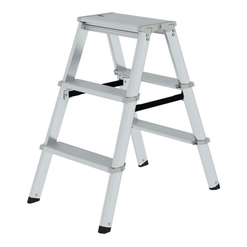 MUNK Aluminium-Stufenstehleiter ML beidseitig begehbar