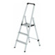 MUNK Aluminium-Stufenstehleiter ML einseitig begehbar-1