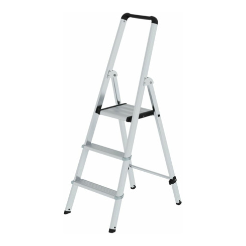 MUNK Aluminium-Stufenstehleiter ML einseitig begehbar