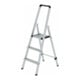 MUNK Aluminium-Stufenstehleiter ML einseitig begehbar-1
