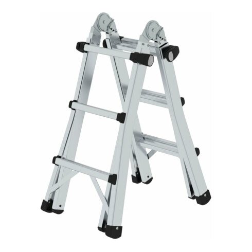 MUNK Aluminium-Teleskopleiter vierteilig