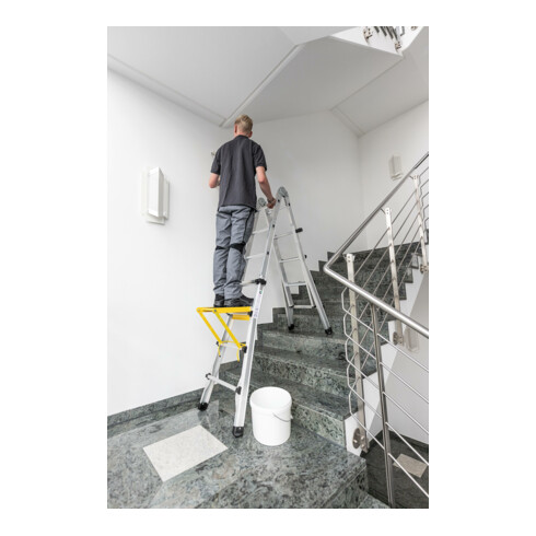 MUNK Aluminium-Teleskopleiter vierteilig