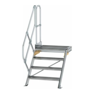 MUNK Aluminium-Treppe Plattform 45° - DIN EN ISO 14122