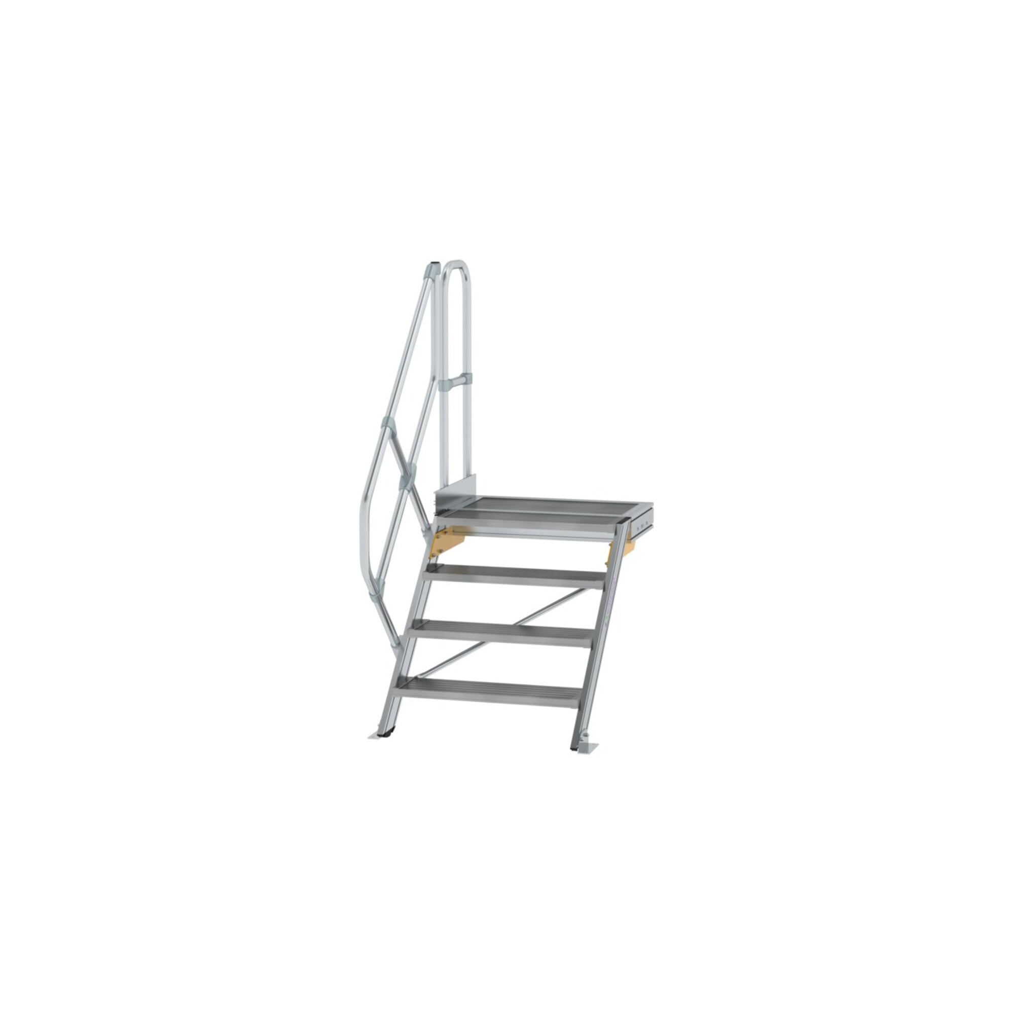 MUNK Aluminium-Treppe Plattform 45° 4 Stufen