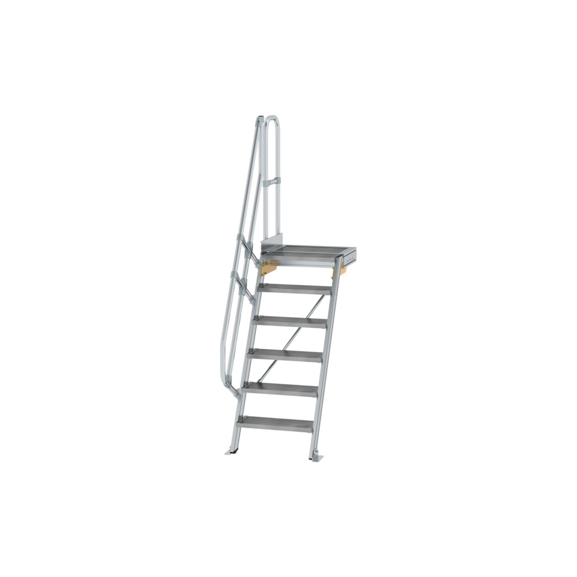 MUNK Aluminium-Treppe Plattform 60° 6 Stufen
