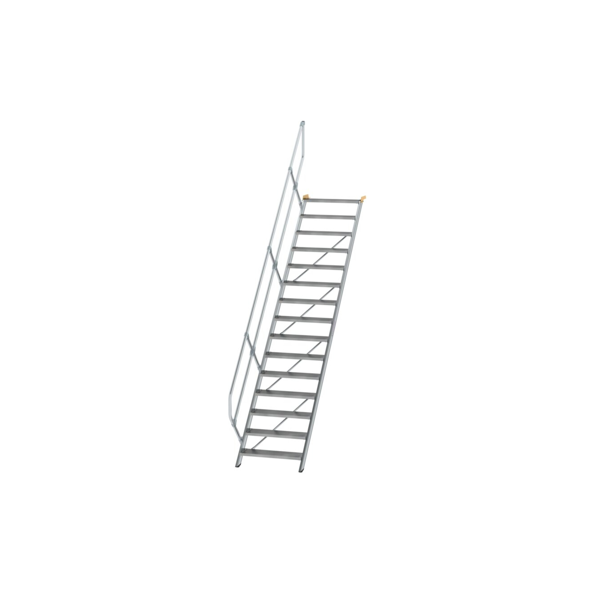 MUNK Aluminium-Treppe Stufen 45° 15 Stufen