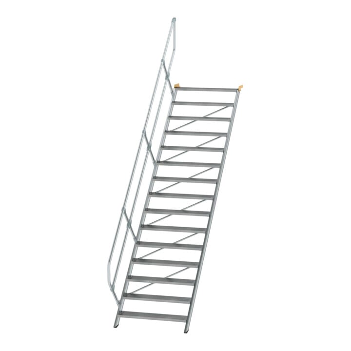 MUNK Aluminium-Treppe Stufen 45° 15 Stufen