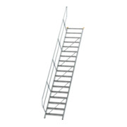 MUNK Aluminium-Treppe Stufen 45° 18 Stufen