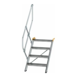MUNK Aluminium-Treppe Stufen 45°, Stufenbreite 600 mm