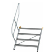MUNK Aluminium-Treppe Stufen 45°, Stufenbreite 1000 mm