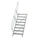 MUNK Aluminium-Treppe Stufen 45° 8 Stufen-1