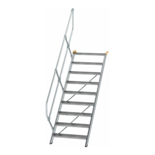 MUNK Aluminium-Treppe Stufen 45° 9 Stufen