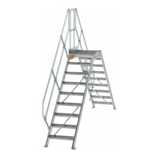 MUNK Aluminium-Überstiege 45° 9 Stufen
