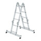 MUNK Aluminium-Vielzweckleiter vierteilig mit nivello ® -Traverse-1