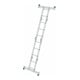 MUNK Aluminium-Vielzweckleiter 4-teilig nivello®-Traverse 2 x 2 + 2 x 3 Sprossen