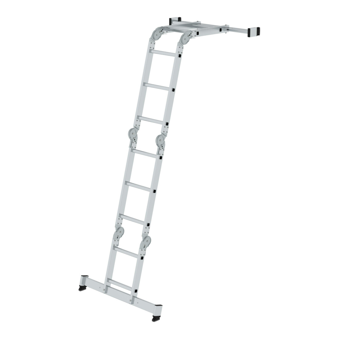 MUNK Aluminium-Vielzweckleiter vierteilig mit nivello ® -Traverse