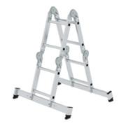 MUNK Aluminium-Vielzweckleiter 4-teilig nivello®-Traverse 4 x 2 Sprossen-1