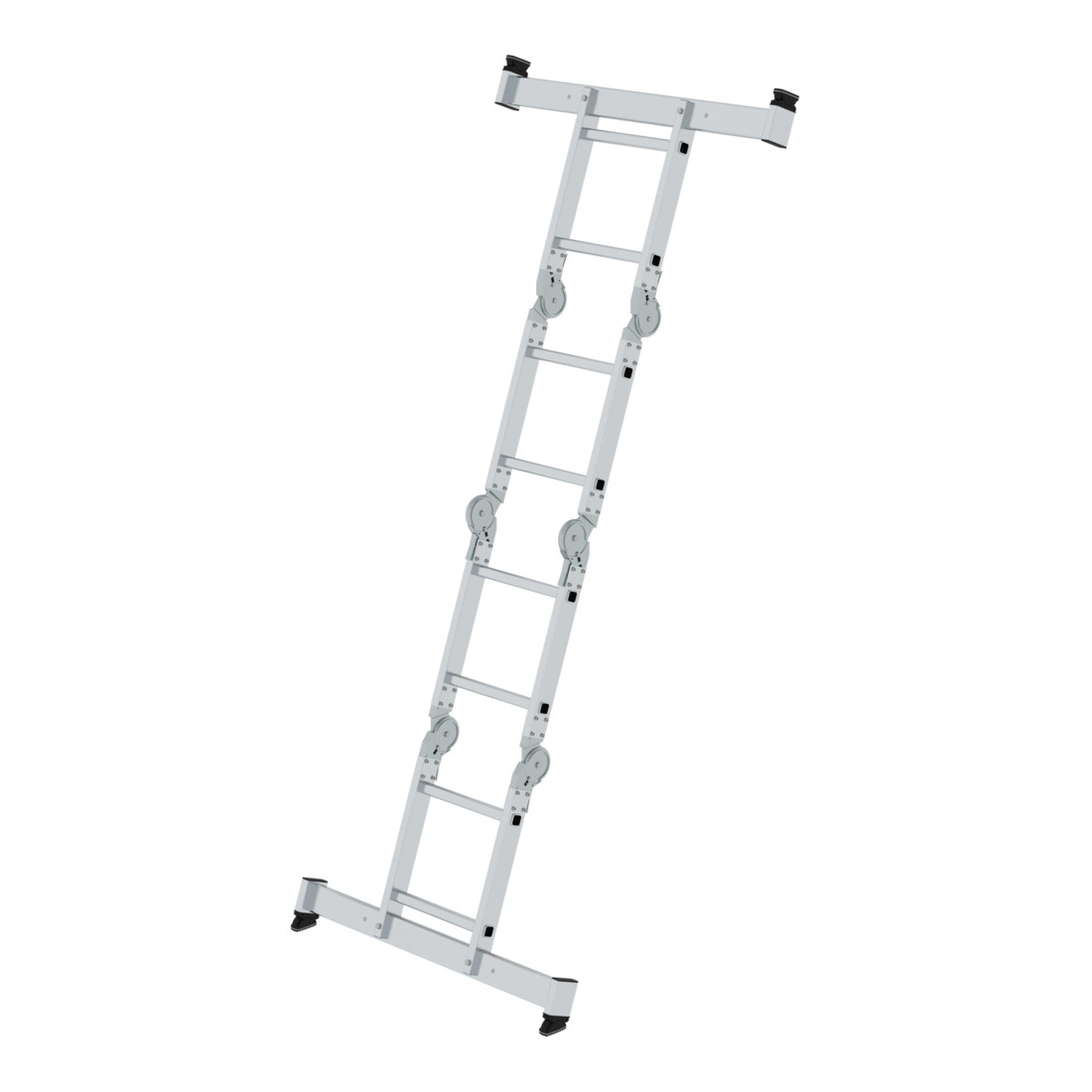 MUNK Aluminium-Vielzweckleiter 4-teilig nivello®-Traverse 4 x 2 Sprossen