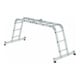 MUNK Aluminium-Vielzweckleiter 4-teilig nivello®-Traverse 4 x 3 Sprossen