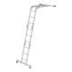 MUNK Aluminium-Vielzweckleiter 4-teilig nivello®-Traverse 4 x 3 Sprossen