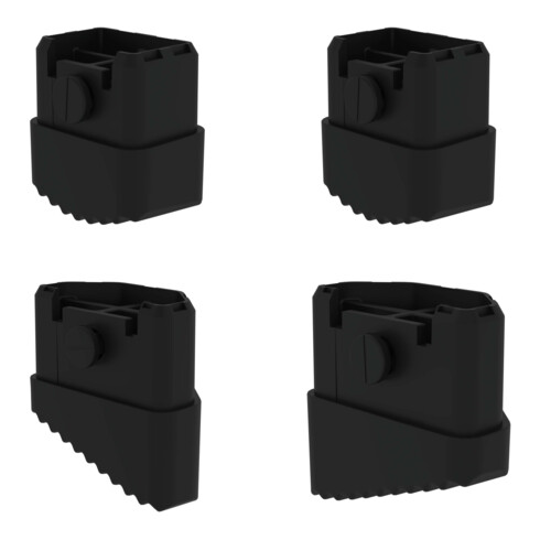 MUNK Außenschuh für Aluminium-Stufenstehleiter ML 35x22mm für Stufenstehleiter ML