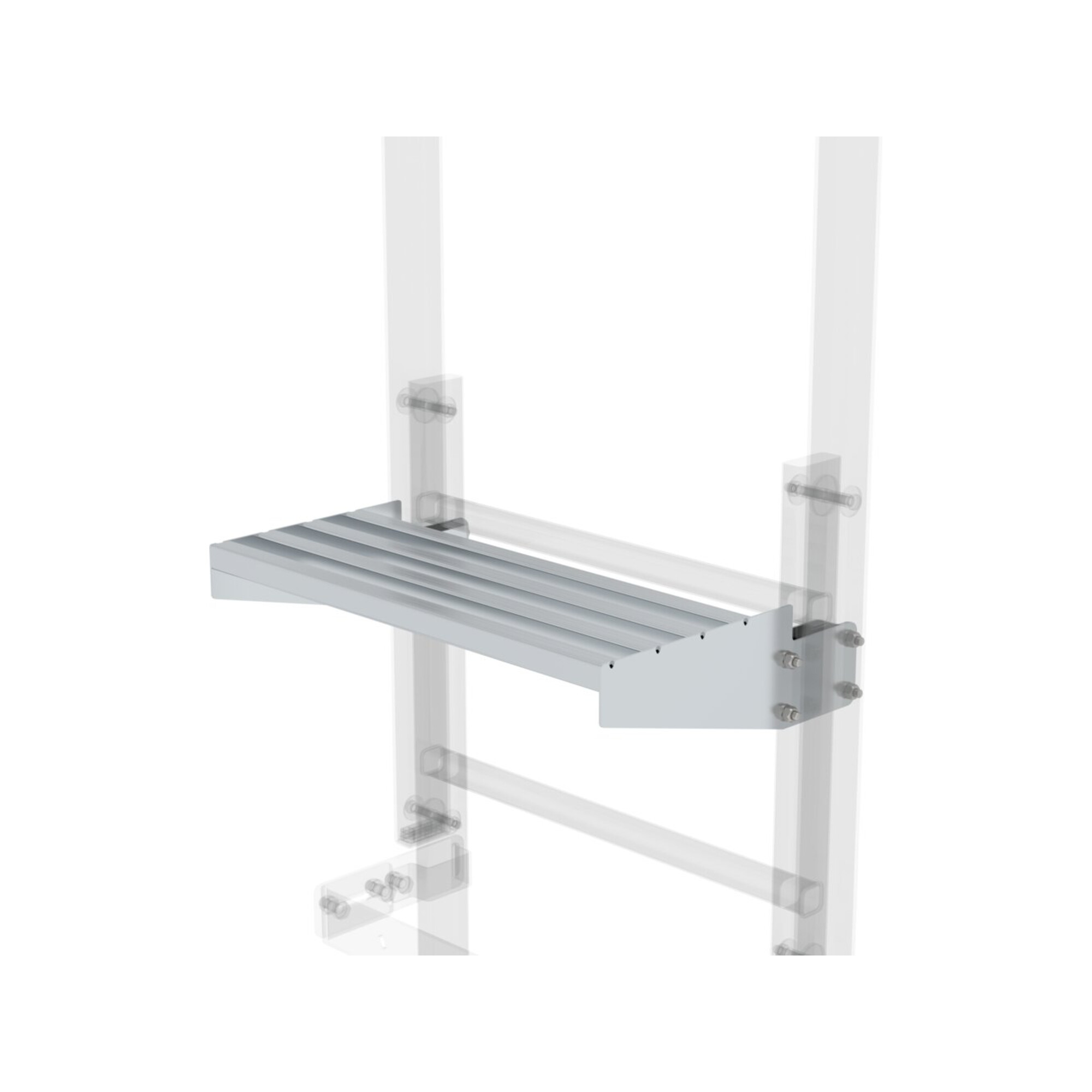 MUNK Ausstiegstritt Alu blank Spaltmaß 250 mm