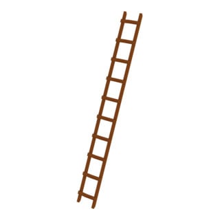 MUNK Dachdecker-Auflegeleiter Holz 10 Sprossen