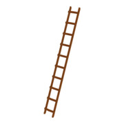 MUNK Dachdecker-Auflegeleiter Holz 10 Sprossen