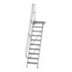 MUNK Escabeau en aluminium avec plateforme 60° - DIN EN ISO 14122-1