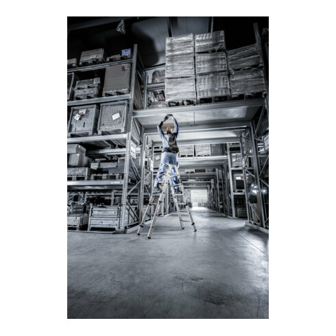 Munk Einsteckteil Stufen-Stehleiter beidseitig begehbar 3 Stufen (Satz = 2 Stück)