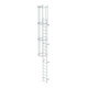 MUNK Einzügige Steigleitern Steighöhe 5,60 m Aluminium blank