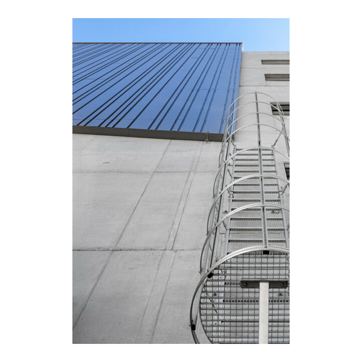 MUNK Einzügige Steigleitern Steighöhe 5,60 m Aluminium blank