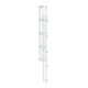 MUNK Einzügige Steigleitern Steighöhe 7,28 m Aluminium blank