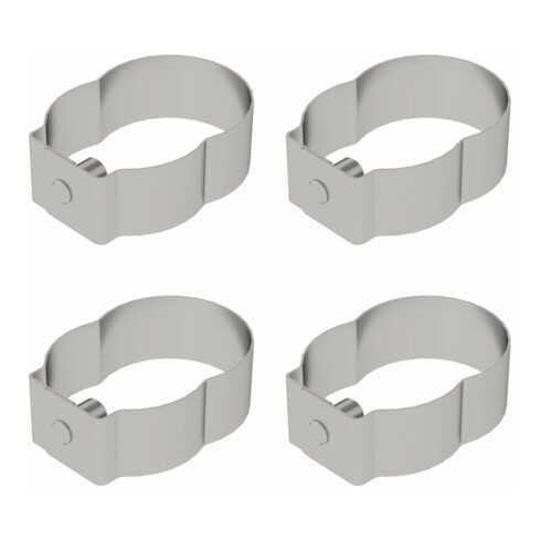 MUNK Federclip für Rollgerüst mit kurzen Bolzen, geschlossen