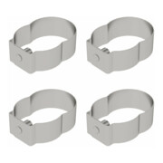 MUNK Federclip für Rollgerüst mit kurzen Bolzen, geschlossen