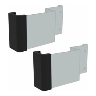 MUNK Führungsbeschlag unten für 2-teilige Seilzugleitern 98x25 mm