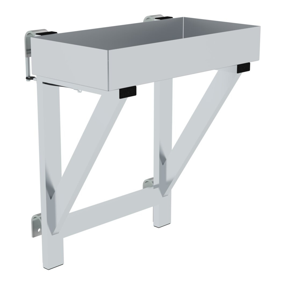 MUNK Günzburger Ablageschale für Geländer 100 x 300 x 600 ab 800mm Stufenbreite