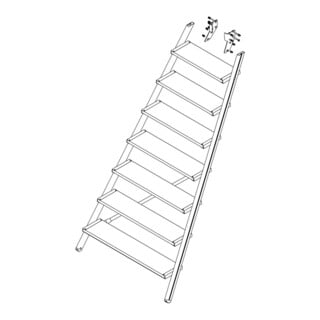 MUNK Günzburger Aufstieg Podesttreppe 8 Stufen inkl. Montagesatz