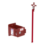 MUNK Günzburger Leiterhalter pulverbeschichtet RAL 3000 Master Key-1