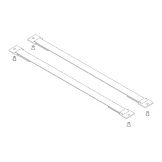 MUNK Günzburger Spreizsicherung Gurtband 1360 mm mit Befestigungsplatten 1 Satz = 2 Stück, inkl.