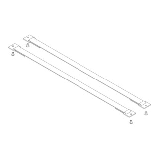 MUNK Günzburger Spreizsicherung Gurtband 638 mm mit Befestigungsplatten 1 Satz = 2 Stück, inkl.