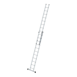 MUNK Günzburger Sprossen-Schiebeleiter 2-teilig mit Standard-Traverse 2x11 Sprossen