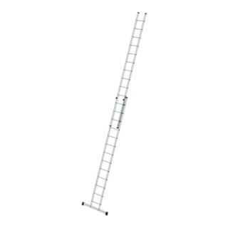 MUNK Günzburger Sprossen-Schiebeleiter 2-teilig mit Standard-Traverse 2x13 Sprossen