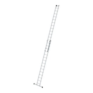 MUNK Günzburger Sprossen-Schiebeleiter 2-teilig mit Standard-Traverse 2x15 Sprossen