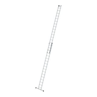 MUNK Günzburger Sprossen-Schiebeleiter 2-teilig mit Standard-Traverse 2x17 Sprossen