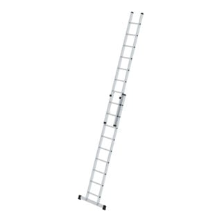 MUNK Günzburger Sprossen-Schiebeleiter 2-teilig mit Standard-Traverse 2x9 Sprossen