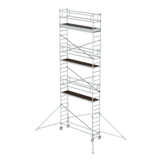 MUNK Alu-Rollgerüst mit Ausleger Plattformen im 2m-Abstand Plattform-Höhe 7,45 m Länge 3,00 m