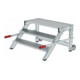 MUNK Aluminium-Arbeitspodest fahrbar Aluminium Stufenbreite 1000 mm 3 Stufen-1
